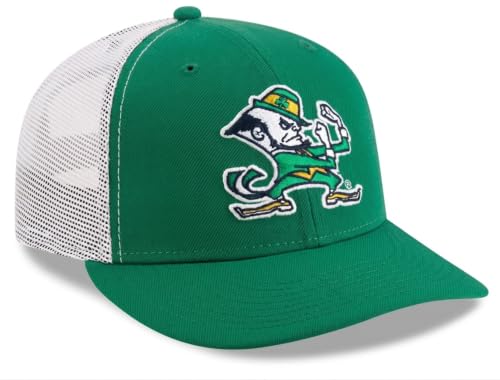 Officially Licensed Notre Dame Classic Mesh Trucker Hat MVP Adjustable Primary University Team Logo Embroidered Structured Snapback Baseball Sports Cap