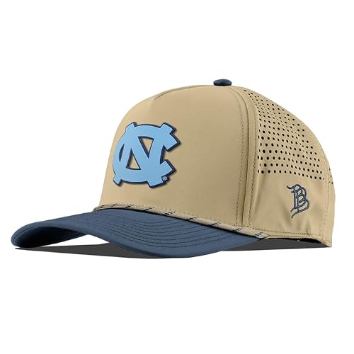 Branded Bills Officially Licensed x North Carolina Tar Heels Desert/Orion 5-Panel UNC Team Logo Carolina Blue PVC