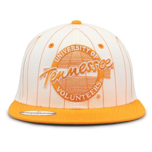 The Game NCAA Licensed Tennessee Volunteers Flat Brim Snapback Hat, University of Tennessee Game Day Hat