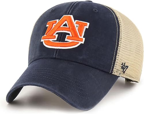 '47 NCAA Flagship Wash Mesh MVP Adjustable Hat, Adult One Size Fits All (US, Alpha, One Size, Auburn Tigers)