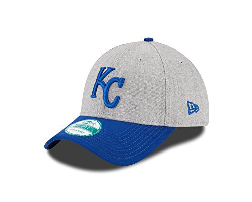 New Era MLB Kansas City Royals The League Heather 9FORTY Adjustable Cap, One Size, Gray