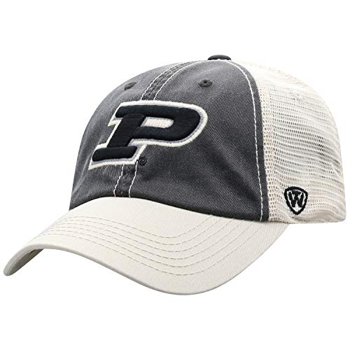 Top of the World Purdue Boilermakers Men's Relaxed Fit Adjustable Mesh Offroad Hat Team Color Icon, Adjustable