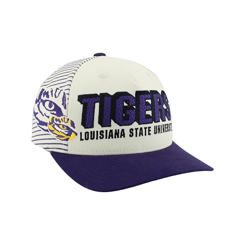 LSU Tigers NCAA Officially Licensed Adjustable Snapback Hat Marquee Super Team Ivory