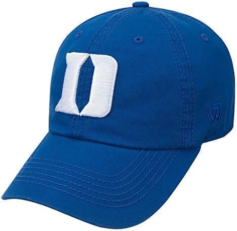 Collegiate Primary Color Relaxed Fit Adjustable Hats (US, Alpha, One Size, Duke D)