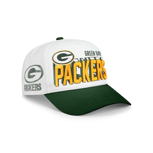 FOCO Green Bay Packers NFL Lineman Marquee RF Cap - White/Forest