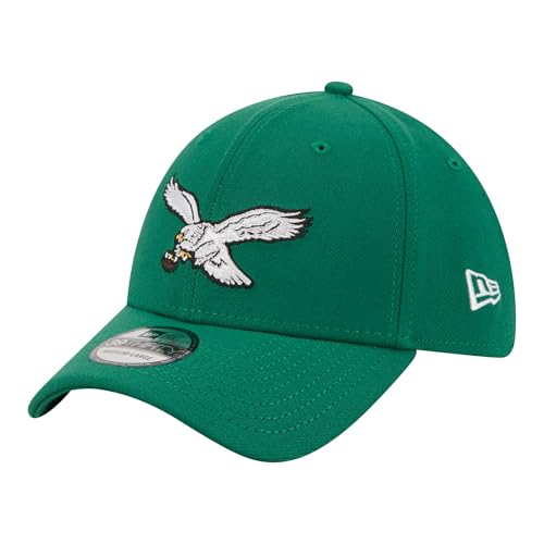 New Era Men's Kelly Green Philadelphia Eagles Core Team 39THIRTY Flex Hat
