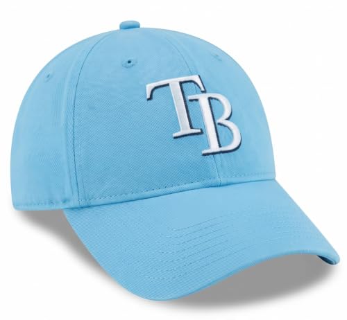 Tampa Bay Rays Youth MVP Light Blue Hat Embroidered 'TB' Logo Boys & Girls | Designed for Youth, Officially Licensed, Premium Materials, Washable, Durable, Stylish Look and Feel, Comfortable Fit