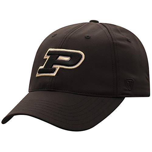 Top of the World NCAA Purdue Boilermakers Mens Team Color Athletic Mesh Stretch Fit Hat, Purdue Boilermakers Black, One Size