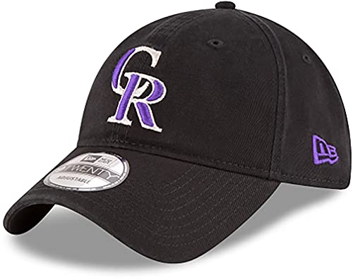 New Era Authentic Colorado Rockies Core Classic MLB 9Twenty Adjustable Dad Hat: OSFM