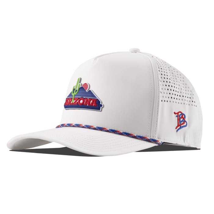 Branded Bills Officially Licensed x Arizona Wildcats White RWB 5-Panel OG Arizona PVC