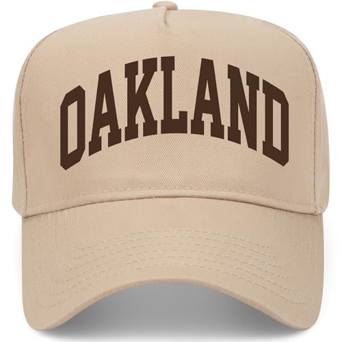 Oakland Collegiate Hat (US, Alpha, One Size, Khaki)