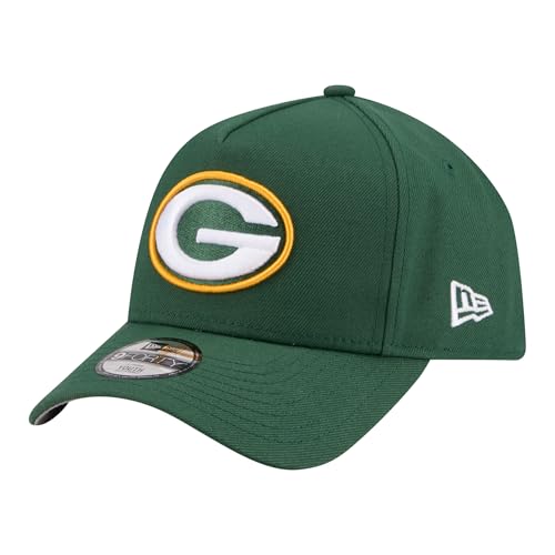 New Era Youth Green Green Bay Packers 9FORTY A-Frame Adjustable Hat