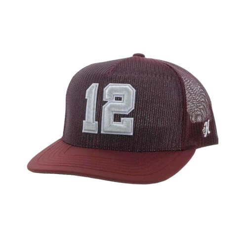 HOOEY Men's Texas A&M University Officially Licensed Collegiate Hat (US, Numeric, 0, 8, 7255T-Maroon)