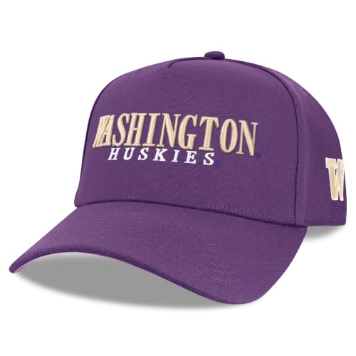 Legacy NCAA Officially Licensed Baseball Cap, Washington Huskies Team Color | Coach's Cap - Lightweight Hat for Men & Women, One Size Fits Most, Snapback Closure, Purple