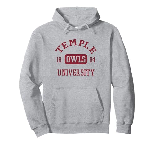 Temple Owls Stamp Officially Licensed Pullover Hoodie
