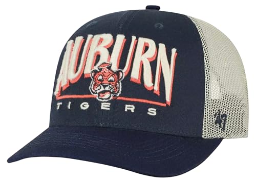 47 College Arid Adjustable Trucker Hat (US, Alpha, One Size, Navy, Auburn Tigers)