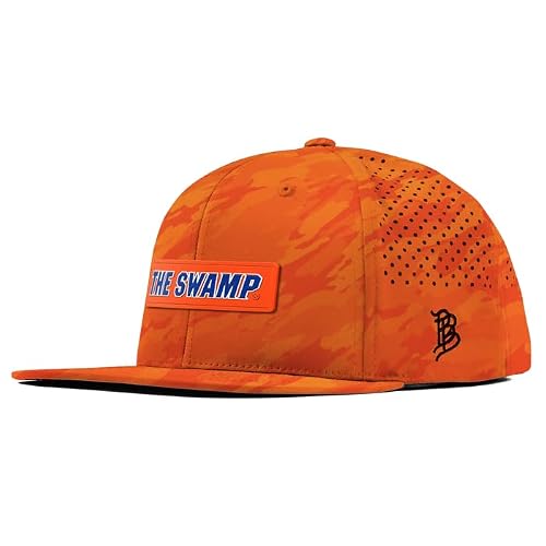 Branded Bills Officially Licensed x Florida Gators Blaze Orange Camo Flat Performance The Swamp