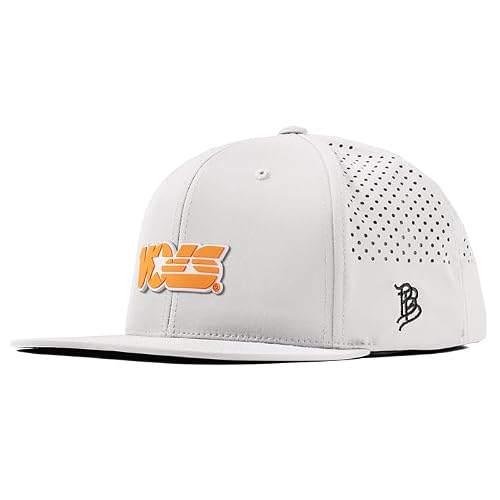 Branded Bills Officially Licensed x Tennessee Volunteers White Flat Performance Vols Block PVC