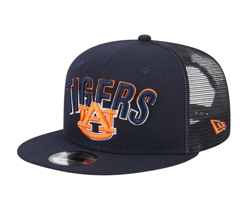 New Era Auburn Tigers Grade Trucker 9FIFTY Snapback Hat (US, Alpha, One Size, Navy)