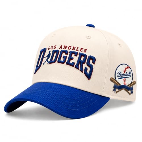 Classic La Style Baseball Cap for Men Women - Premium Embroidered Cotton Los Angeles Hat, Adjustable Snapback Vintage Trucker Cap