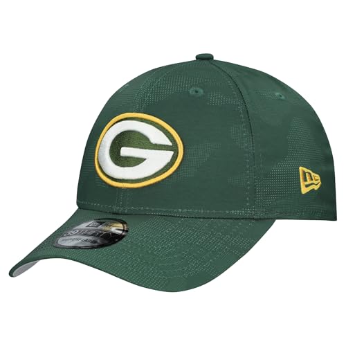 New Era Men's Green Green Bay Packers Tonal Camo 39THIRTY Stretch Fit Hat
