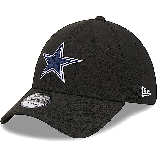 New Era Men's Black Dallas Cowboys Main 39THIRTY Flex Hat