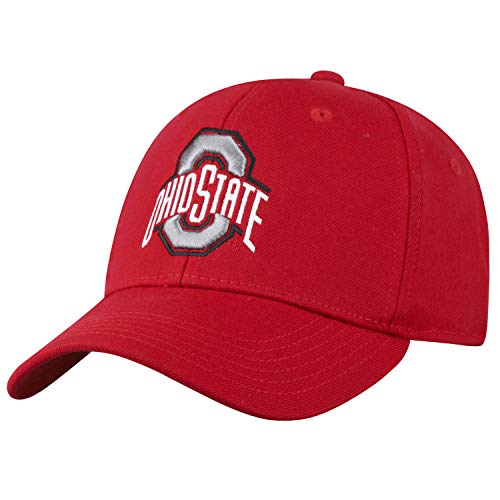 Top of the World Ohio State Buckeyes Men's Premium Collection One-Fit Memory Fit Hat Team Color Icon, One Fit