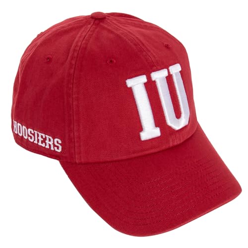 Desert Cactus Indiana University Hoosiers Embroidered Baseball Hat (M1) | Officially Licensed IU Cotton Baseball Cap Brimmed Embroidered with Snapback Strap, Men Women Fan Gift Merch