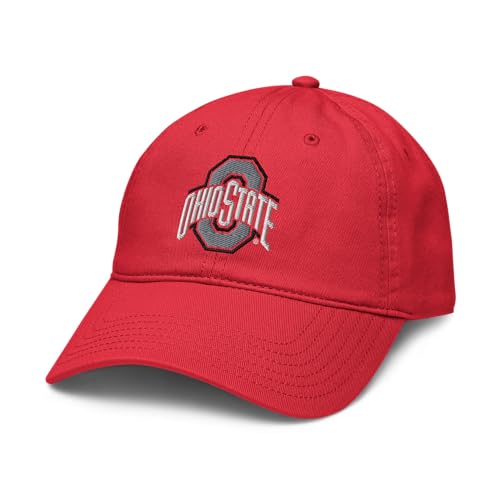 Ohio State Buckeyes Icon Red Officially Licensed Adjustable Baseball Hat