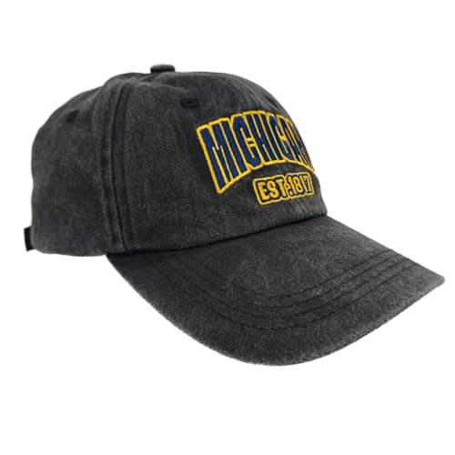 Embroidered Vintage Washed Hat for Men Women，Classic Unisex Adjustable Cotton Fans Baseball Cap