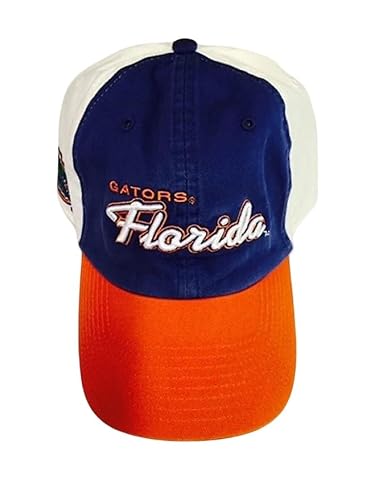 Florida Gators Baseball Cap, Blue White Orange, Adjustable Fit, Gators Logos
