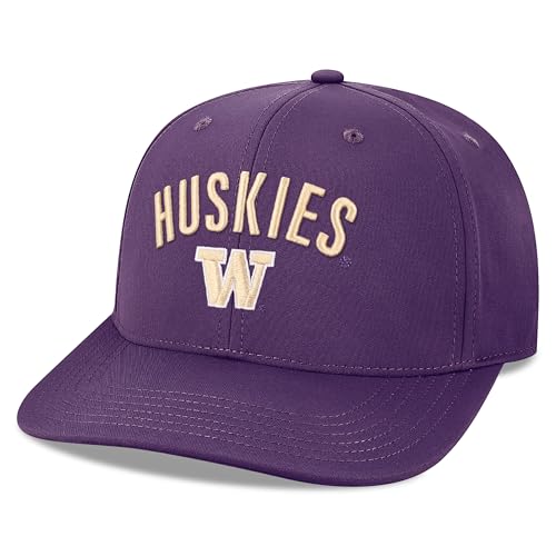 Legacy NCAA Officially Licensed Baseball Hat, Washington Huskies Team Color | Back Nine Adjustable (B9A) - Lightweight Cap for Men & Women, One Size Fits Most, Adjustable Closure, Purple