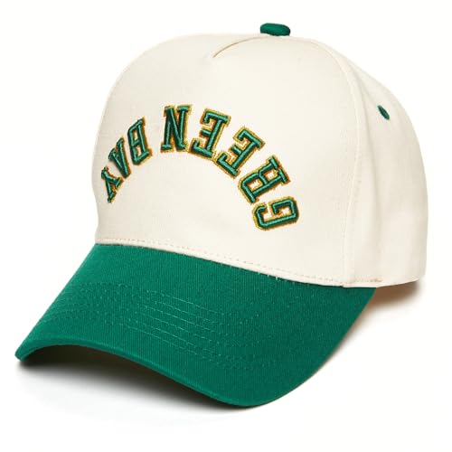 Upside Down City 2 Tone Trucker Hat - Green Bay - Green/Beige