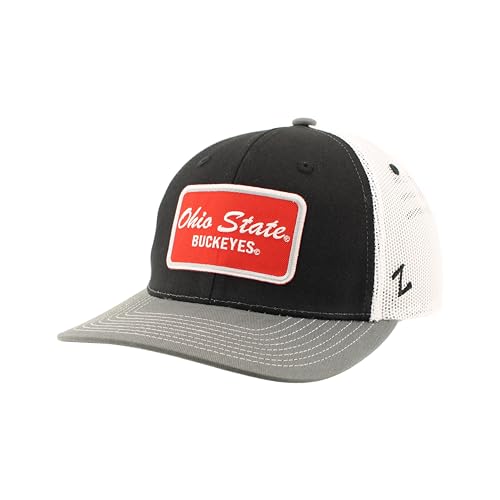 Ohio State Buckeyes NCAA Officially Licensed Trucker Hat Dakota Patch Brick Black Gray White