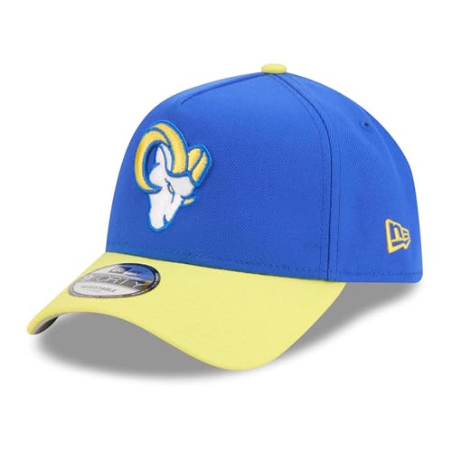New Era Men's Royal/Gold Los Angeles Rams A-Frame 9FORTY Adjustable Hat