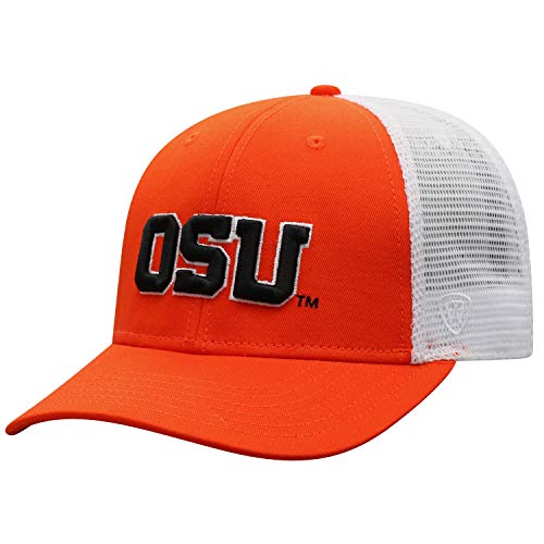 Top of the World Oregon State Beavers Men's Top of the World BB Trucker Hat Secondary Team Color Icon, Adjustable