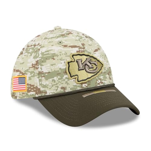 New Era Men's Camo Kansas City Chiefs 2025 Salute to Service 39THIRTY Flex Hat