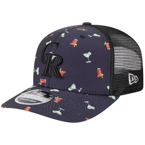 New Era Colorado Rockies 9SEVENTY Black Adventure Trucker Snapback Cap, Adjustable Hat