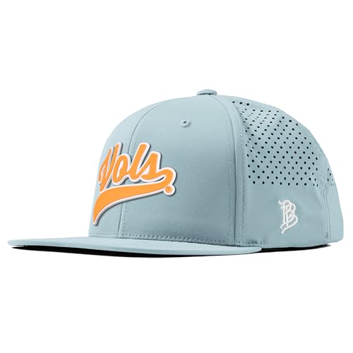 Branded Bills Officially Licensed x Tennessee Volunteers Sky Blue Flat Performance Tennessee Vols Script PVC
