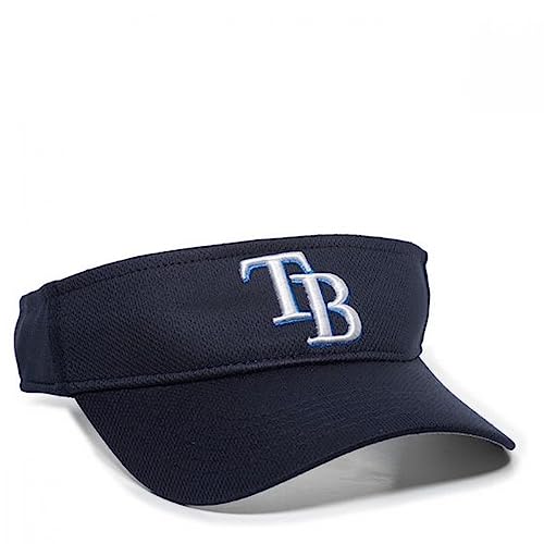 OC Sports Outdoor Cap Co Team Mlb-185 Team Baseball Visor Tampa Bay Rays One Size Fits Most