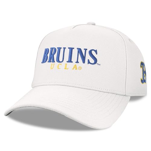 Legacy NCAA Officially Licensed Baseball Cap, UCLA Bruins Team Color | Coach's Cap - Lightweight Hat for Men & Women, One Size Fits Most, Snapback Closure, White