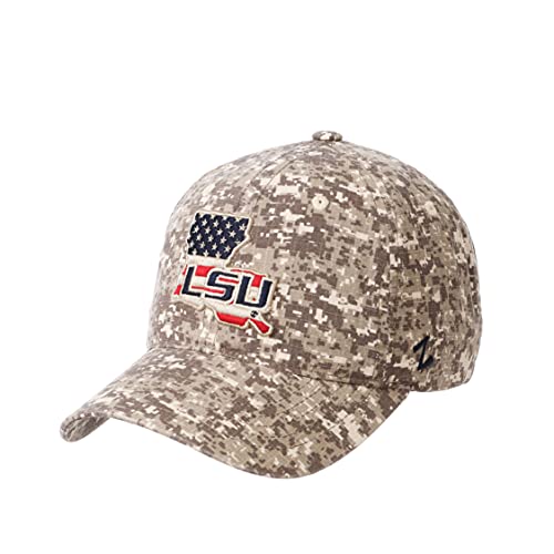 NCAA LSU Tigers Mens Hat Operation Hat Trick Dusty, LSU Tigers Camo, Adjustable