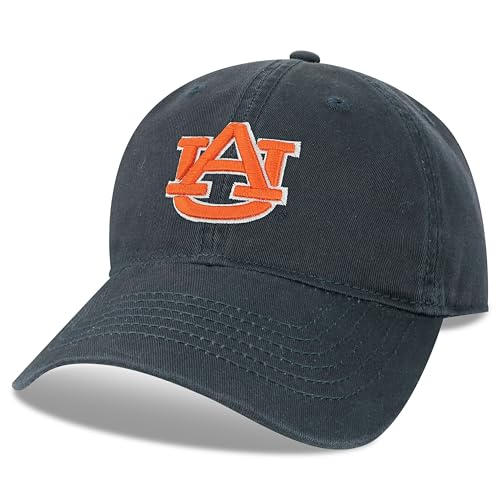 Legacy NCAA Officially Licensed Baseball Hat, Auburn Tigers, Lightweight Cap for Men & Women, Relaxed Twill Adjustable (EZA), Navy, One Size Fits Most, Adjustable Fabric Closure