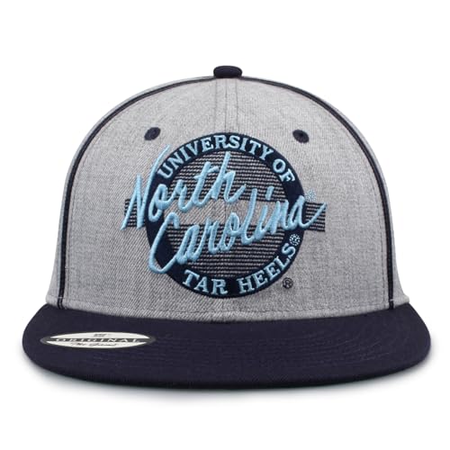 The Game NCAA Licensed North Carolina Tar Heels Flat Brim Snapback Hat, University of North Carolina Game Day Hat