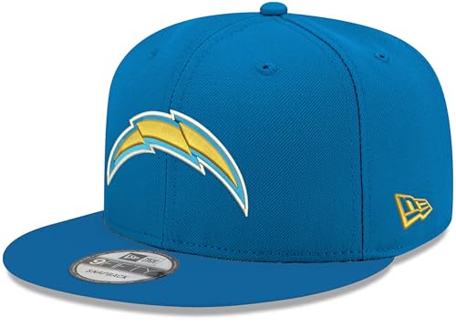 New Era NFL 9FIFTY Team Color Adjustable Snapback Hat Cap - One Size Los Angeles Chargers Powder Blue