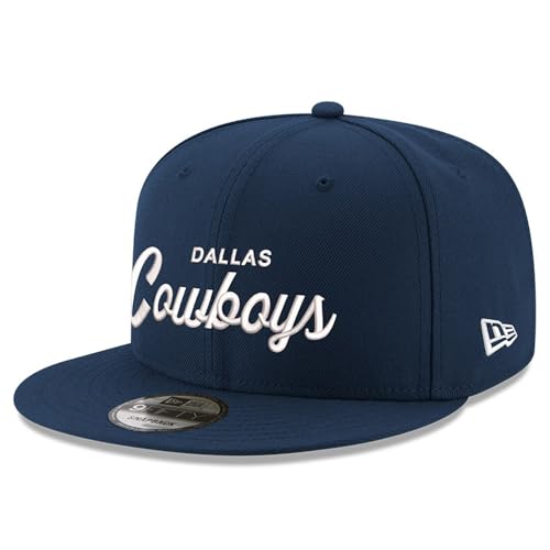 New Era Men's Navy Dallas Cowboys Core Team Script 9FIFTY Snapback Hat