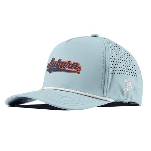 Branded Bills Officially Licensed x Auburn Tigers Sky Blue 5-Panel Auburn Script PVC