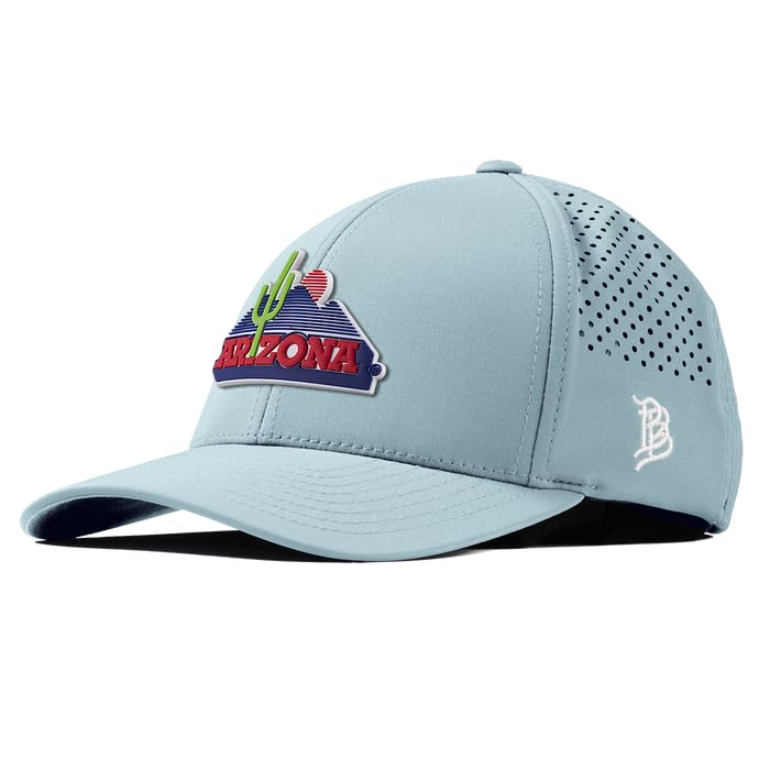 Branded Bills Officially Licensed x Arizona Wildcats Sky Blue Curved Performance OG Arizona PVC