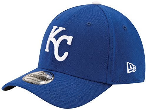 New Era MLB Kansas City Royals Team Classic Game 39Thirty Stretch Fit Cap, Blue, Small/Medium