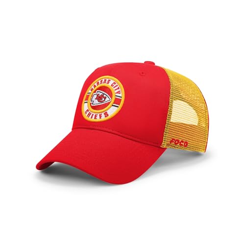 FOCO Kansas City Chiefs NFL Patch Two Tone Trucker Cap Team Color